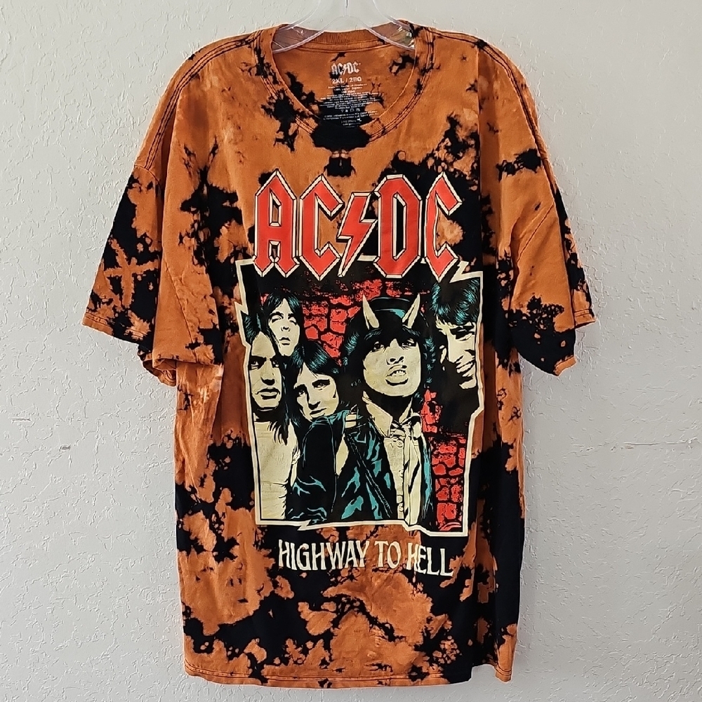 AC/DC Highway to Hell Tie-Dye T-Shirt.